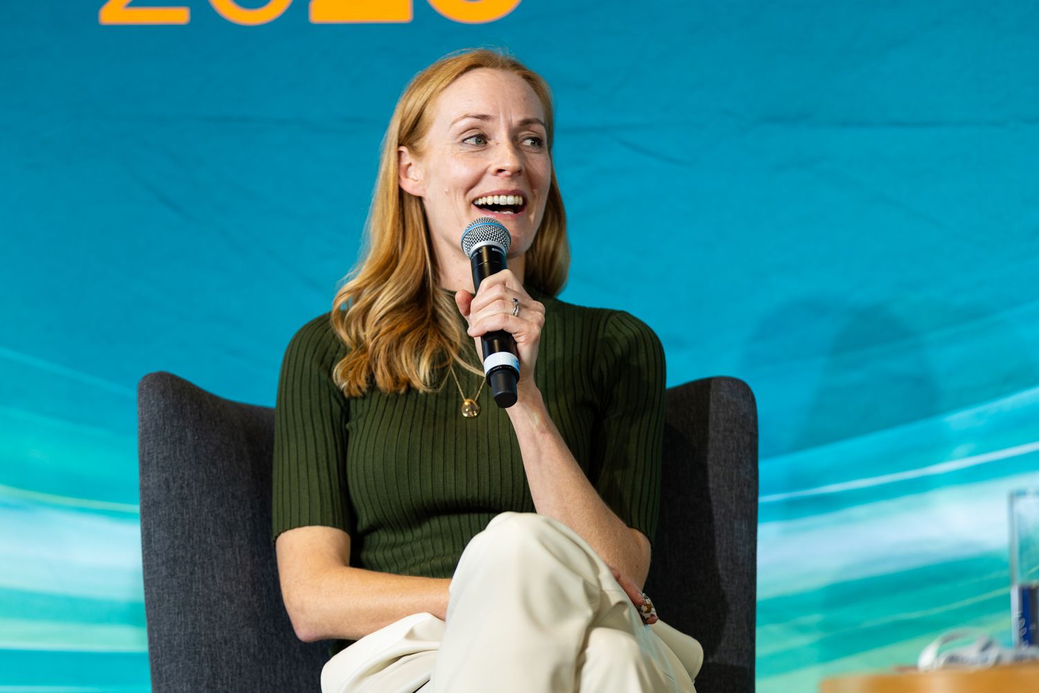 Tegan Davies speaking at the Invox National Care Partner Forum